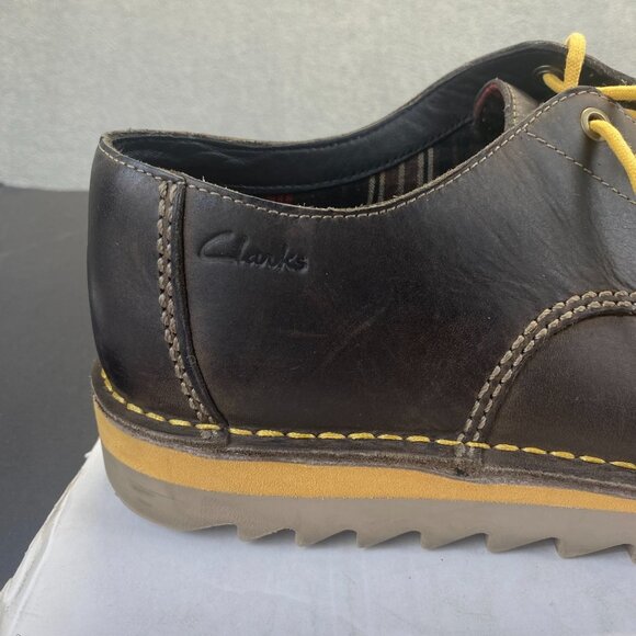 Clarks Shoes Mens Oxford Shoes Brown Leather‎ Size 13 M 65998 main image 6